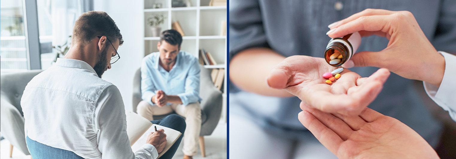 Find the balance between therapy and medication today